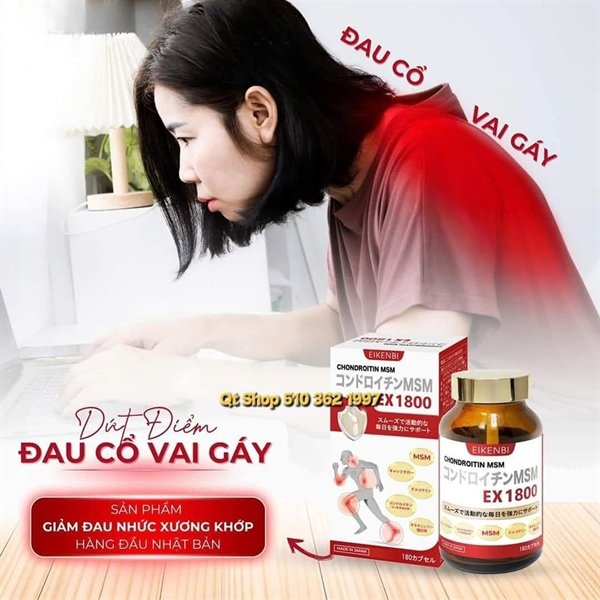 SALE - Viên bổ xương khớp Chondroitin MSM EX1800 Eikenbi💖 - Japan - EXP 202606