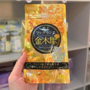 f593000bac7f40c292164427dd3d55c9 Viên Uống Thơm cơ thể Infinity Hoa Quế Màu Vàng Japan- 60 viên = 30 ngày - EXP 202611