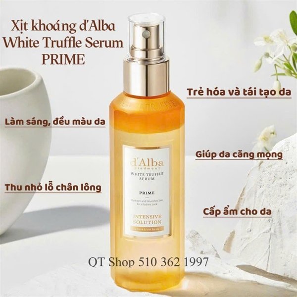 Mist Xịt Khoáng Bơ d'Alba White Truffle Prime Exo Serum - 100ml - EXP 20280930