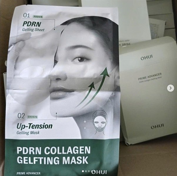 OHUI - Mask Ohui Xanh Prime Advancer PDRN Collagen Gelfting - 4ea - EXP 20280330