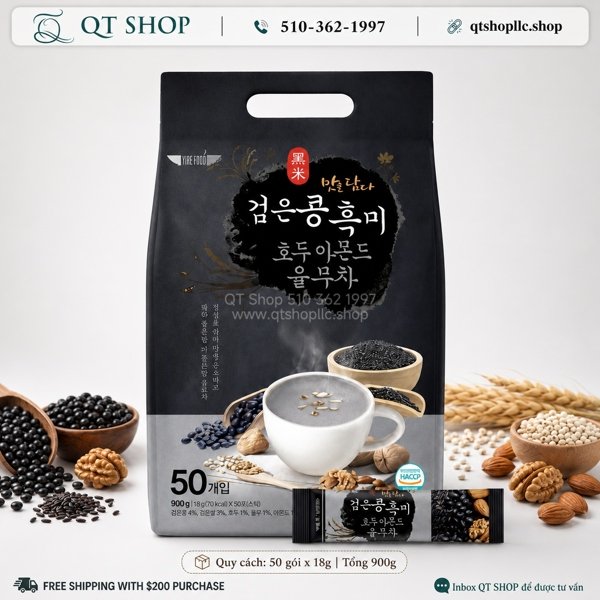 DAMTUH - *LM 2* - Ngũ Cốc Mè Đen Hàn Quốc – Bịch 50 gói - EXP 2028.03