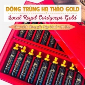 LIMIT 1 - Nước Đông Trùng Hạ Thảo DTHT Royal vegetable worms Gold- Set 20 ống Thủy Tinh