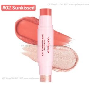 Thỏi má hồng 2 đầu Coringco Glow Touch Rouge - Màu #02 Sunkissed
