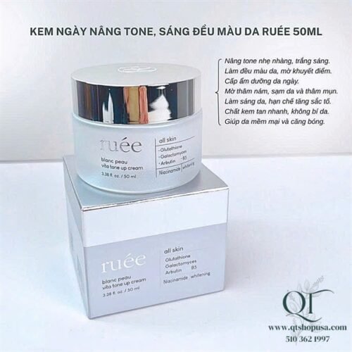 Kem Trắng Da nâng tông RUEE blanc peau vita tone up Cream 50ml - EXP 202804