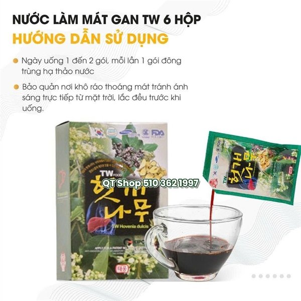 Nước Bổ Mát Gan - Thải Độc Gan - 30 ea - DỒN HỘP - EXP 202712