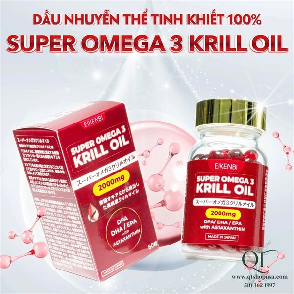 fa6449a7b3bb475598b18b831da27207 Dầu Nhuyễn Thể Krill Oil Eikenbi - 2000mg - Japan - EXP 202702