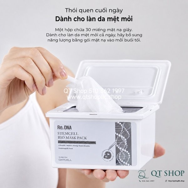 Mask tế bào gốc Re, DNA (30 miếng) - Exp 2029.01