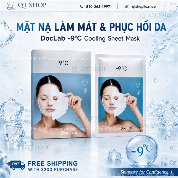 *Doclab - Mask Mặt Nạ Băng Tan -9°C- 5ea - 20$