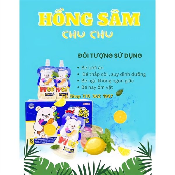 LIMIT 3 - Kids - Chuchu Xanh 10 ea - BỎ HỘP - exp 2027.05