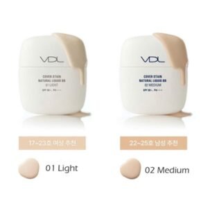 VDL Cover Stain Natural Liquid BB SPF50+ PA+++ 50ml - Tông số 1 - EXP 202703
