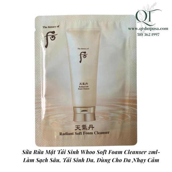WHOO - Sample SRM Hoa Hiên Dạng Kem - 120 gói x 2ml