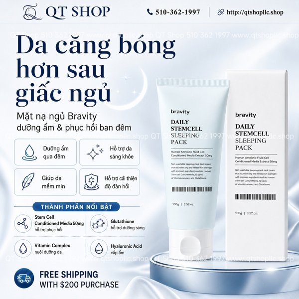 8581265f5033423aa5fb046c0292a006 @ Mặt Nạ Ngủ Bravity 100g - EXP 202704