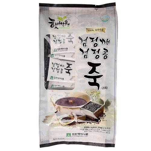 Cháo mè đen và đậu đen Haetsalwon - Bịch 20 gói x 40g - EXP 202710
