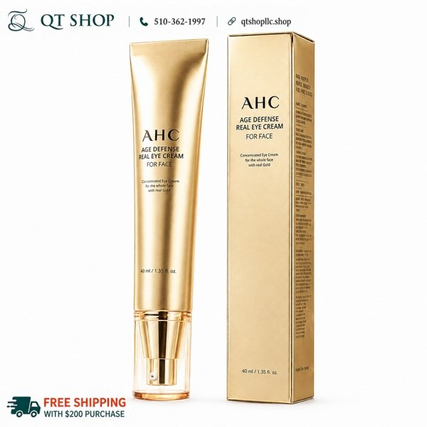 AHC - Kem Mắt Age Defense Real Eye Cream For Face - Màu Vàng - 40ml - EXP 202808