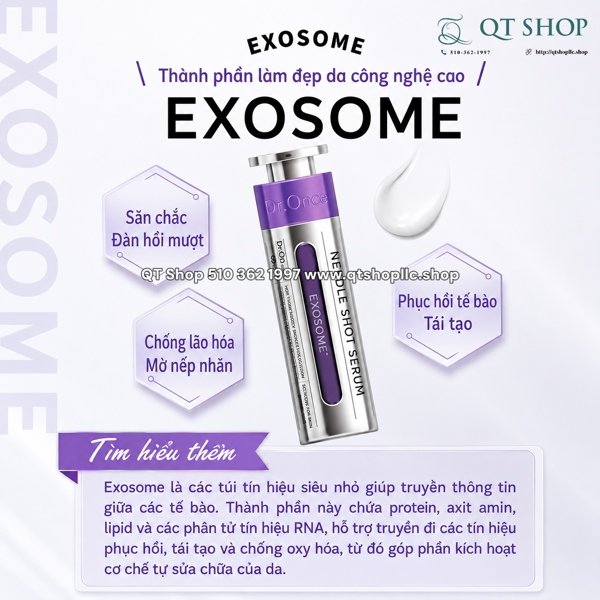 DR.ONCE - Tinh Chất Vi Kim Exosome Needle Shot Serum (Màu Tím) - 50ml