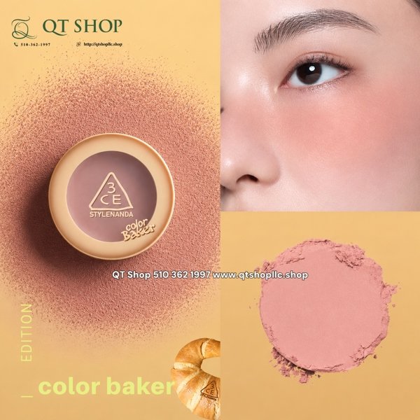 3CE - Phấn Má Hồng Color Baker Edition Face Blush - 5.5g