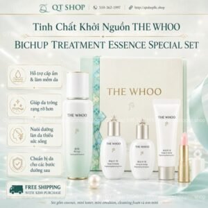 THE WHOO BICHUP - Set Tinh Chất Khởi Nguồn First Care Bichop 130ml - Màu Xanh - EXP 202905 (MỚI)