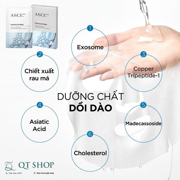 Mặt Nạ ASCE plus Soothing Gel Mask - 3ea