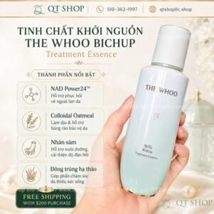 THE WHOO BICHUP - Tinh Chất Khởi Nguồn First Care Bichop 130ml - Màu Xanh + Tặng Ly 460ml (MỚI)