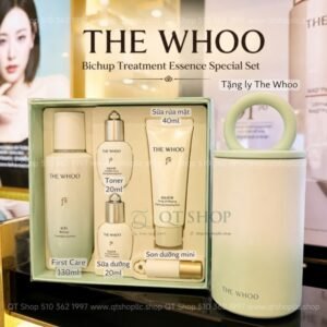 THE WHOO BICHUP – Tinh Chất Khởi Nguồn First Care Bichop 130ml – Màu Xanh + Tặng Ly 460ml (MỚI)